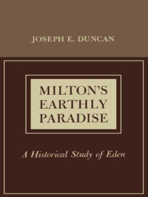 cover image of Milton's Earthly Paradise